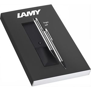 Produktbild für Schreibset Lamy logo 106/206, Edelstahl gebürstet, 2-teilig