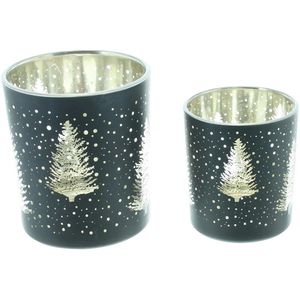 Windlicht Frank-Flechtwaren 770681, Tannenwald, Teelichthalter