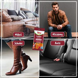 Produktbild für Lederpflege Poliboy 7402501, Clever Care, Lederfeuchttücher
