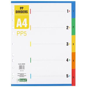 Produktbild für Register D.RECT 009400, A4, 1-5