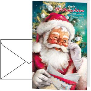 Weihnachtskarte Böttcher-AG Weihnachtsmann