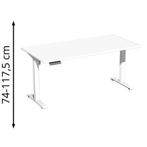 Schreibtisch Geramöbel Elevate Home, weiß / weiß