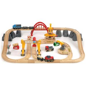 Produktbild für Spielzeugeisenbahn BRIO World Frachten Set Deluxe