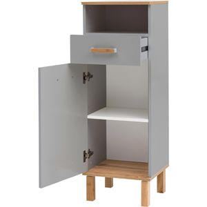 Produktbild für Badschrank Schildmeyer Padua 148829, mit 4 Füßen, platingrau