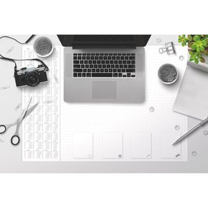 Produktbild für Schreibunterlage RNK 46647, dotted, weiß