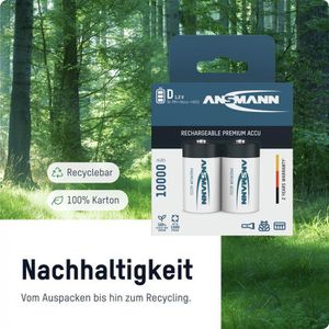 Produktbild für Akku Ansmann Premium, 1,2 V, 10000 mAh