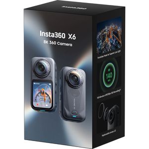 Produktbild für Action-Cam Insta360 X6 Standard Bundle Black, wasserdicht 20m