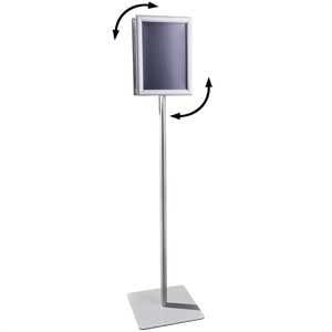Infoständer Böttcher-AG Classic aus Aluminium, silber, A4