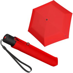 Knirps Regenschirm U.200 Ultra AG red, Taschenschirm, – Duomatic, Böttcher geschlossen Auf-Zu-Automatik, 26cm Light