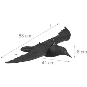 Produktbild für Vogelabwehr Relaxdays Krähe fliegend