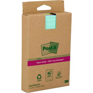 Produktbild für Haftnotizen Post-it Recycling Super Sticky, bunt