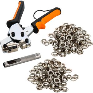 Böttcher-AG Ösenzange, für 10mm Ösen-Ø, mit Lochstanzer und 500 Ösen