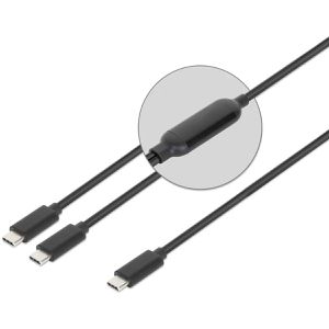Produktbild für Ladekabel Manhattan 355810, schwarz, 2 m