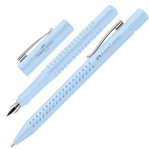 Schreibset Faber-Castell Grip 2010 sky blue, 2-teilig
