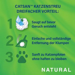 Produktbild für Katzenstreu Catsan Natural, aus 100 % Pflanzenfasern