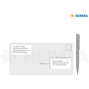 Produktbild für Universaletiketten Herma 10753, naturbraun