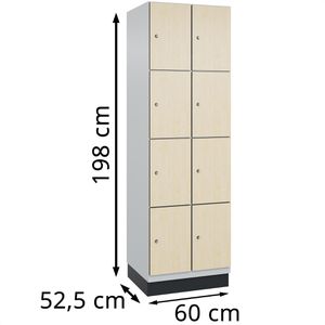 Produktbild für Schließfachschrank CP-Möbel Cambio, ahorn