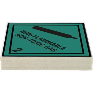 Produktbild für Gefahrgutaufkleber Boxlab Gefahrzettel, Klasse 2.2