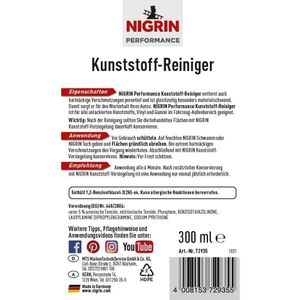 Produktbild für Kunststoffreiniger Nigrin Performance 72935