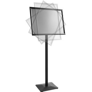 Produktbild für Infoständer Böttcher-AG Flex aus Aluminium, schwarz, A2
