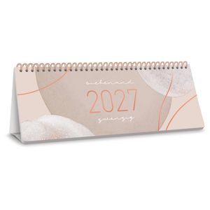 Produktbild für Tischkalender Häfft 11339-2, Soft Beige, Wochenkalender quer