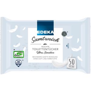 Feuchtes-Toilettenpapier Edeka Samtweich, ultra sensitive
