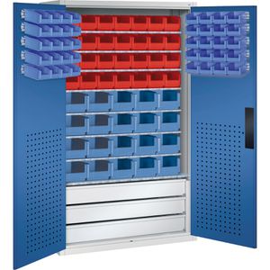 Produktbild für Magazinschrank CP-Möbel Serie 13, grau / blau