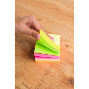 Produktbild für Haftnotizen D.RECT Super Sticky Notes, 9328, neon