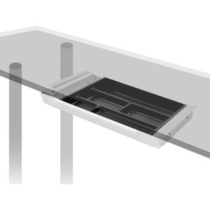 Produktbild für Unterbau-Schublade PJ-Production 4056-9016-P, aus Metall