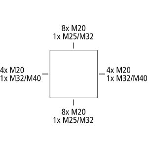 Produktbild für Abzweigdose Spelsberg TK PS 1818-11-m, wasserdicht IP66, außen