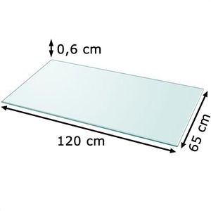 Tischplatte vidaXL 243634, aus Glas