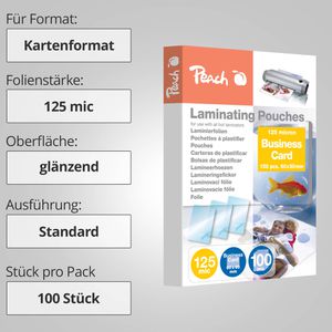 Produktbild für Laminierfolien Peach PP525-08, 60 x 90 mm