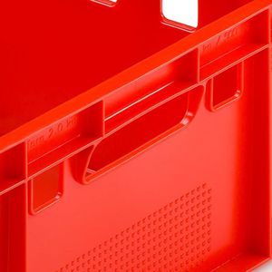 Produktbild für Eurobox Alutec Fleischkiste E2, rot, lebensmittelecht