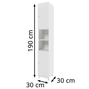 Produktbild für Badschrank Vicco Fynn, mit 4 Füßen, weiß