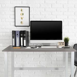 Produktbild für Schreibtisch hJh-OFFICE Workspace light I 830077, grau / weiß