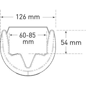 Produktbild für Anfahrschutz Moravia für Regalstützen 60 - 85mm