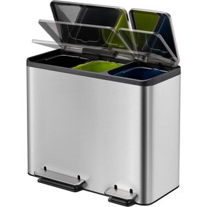 Produktbild für Mülleimer EKO EcoCasa, VB 912846, matt silber