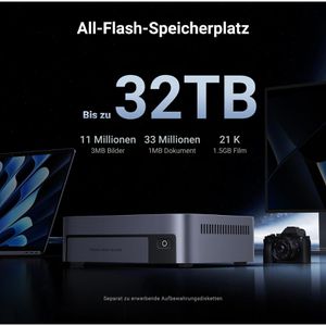 Produktbild für NAS UGREEN NASync DXP480T Plus, 25892B, 10GbE LAN, 4 Bay
