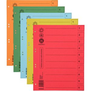 Produktbild für Trennblätter DONAU 8611001S-99 mit Perforation, A4