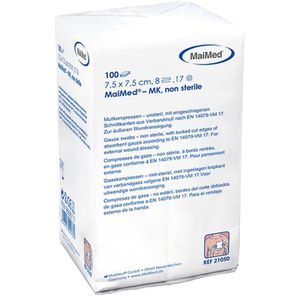 Produktbild für Mullkompressen MaiMed 21050, aus Baumwolle, unsteril