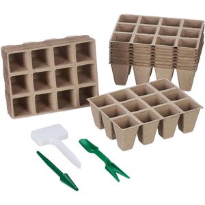 Anzuchttöpfe Relaxdays 10045157, 192 Stück