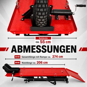 Produktbild für Hebebühne Trutzholm 74828, rot, für Motorrad