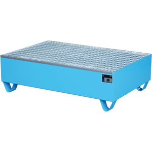 Auffangwanne BAUER 2018, blau, aus Stahl