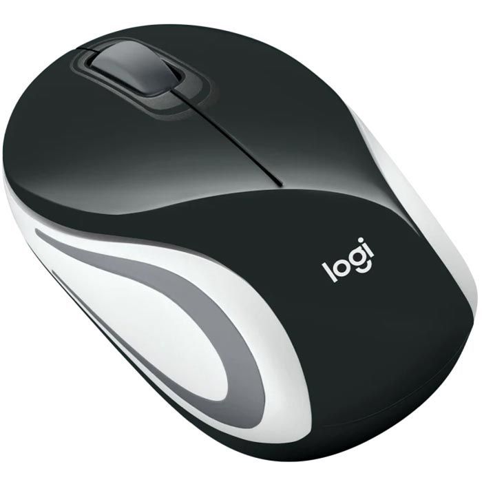Logitech Maus M187 Wireless Mouse, mit optischem Sensor, schwarz / weiß –  Böttcher AG | 
