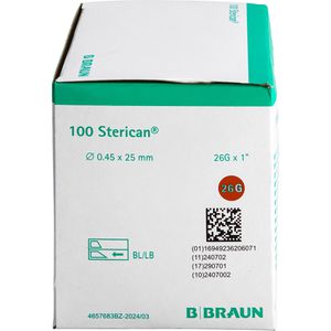 Produktbild für Kanülen B.Braun Sterican, 100 Stück