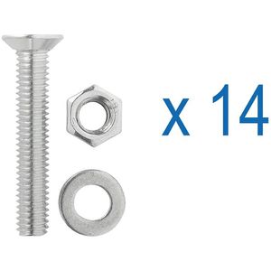 Produktbild für Airlineschiene ProPlus 342178, Set, zum Schrauben, 2 Stück