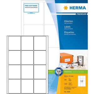 Produktbild für Universaletiketten Herma 4266 Premium, weiß