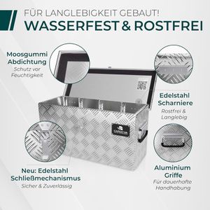 Produktbild für Deichselbox CargoVA Gr. L, aus Aluminium Riffelblech