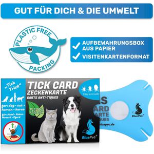 Produktbild für Zeckenkarte BluePet Tick Card, mit Lupe