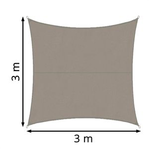 Produktbild für Sonnensegel Casa-Pura fd-8428, grau, quadratisch